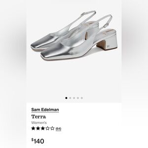 Sam Edelman Silver Heeled Mules